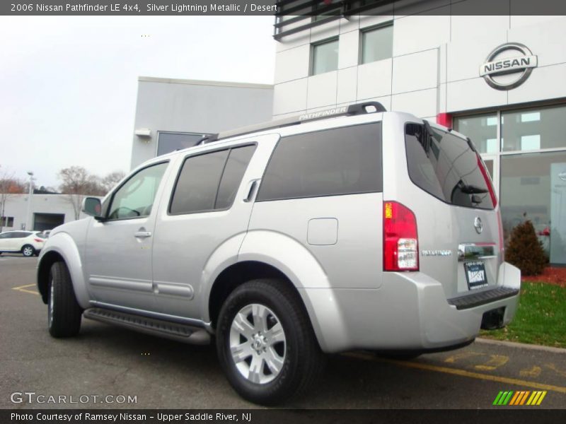 Silver Lightning Metallic / Desert 2006 Nissan Pathfinder LE 4x4