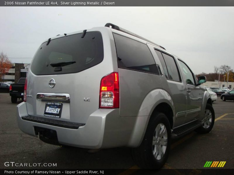 Silver Lightning Metallic / Desert 2006 Nissan Pathfinder LE 4x4