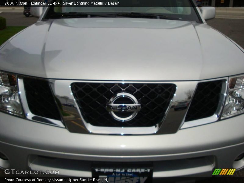 Silver Lightning Metallic / Desert 2006 Nissan Pathfinder LE 4x4