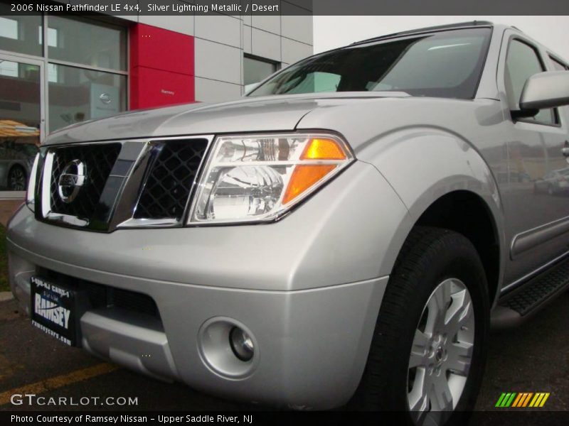 Silver Lightning Metallic / Desert 2006 Nissan Pathfinder LE 4x4