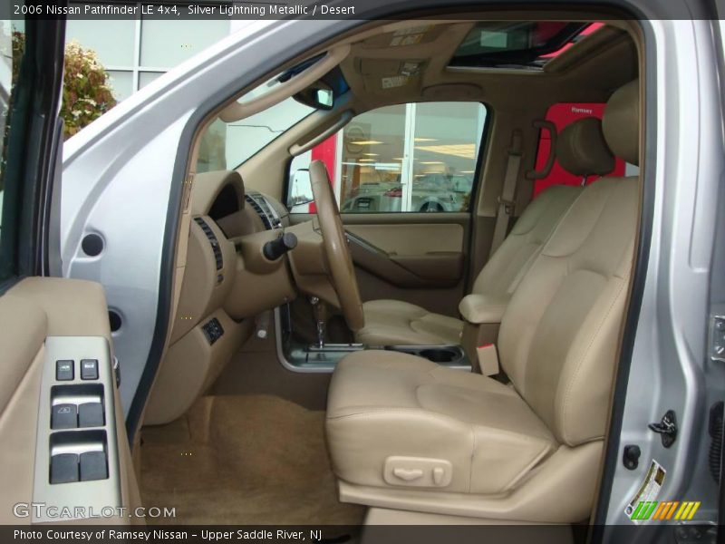 Silver Lightning Metallic / Desert 2006 Nissan Pathfinder LE 4x4