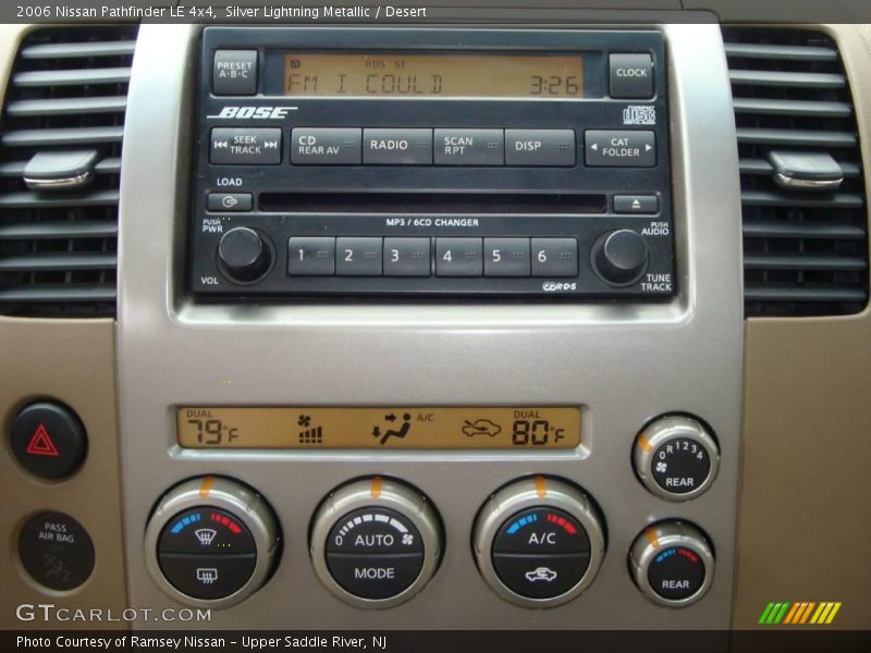 Silver Lightning Metallic / Desert 2006 Nissan Pathfinder LE 4x4