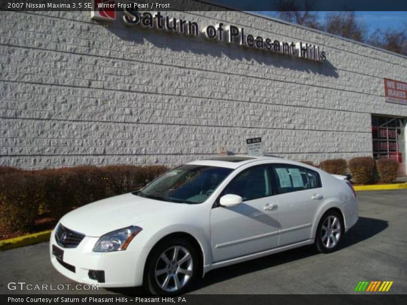 Winter Frost Pearl / Frost 2007 Nissan Maxima 3.5 SE