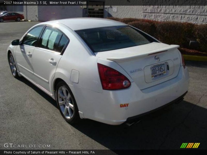 Winter Frost Pearl / Frost 2007 Nissan Maxima 3.5 SE