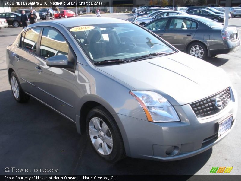 Magnetic Gray / Charcoal/Steel 2008 Nissan Sentra 2.0