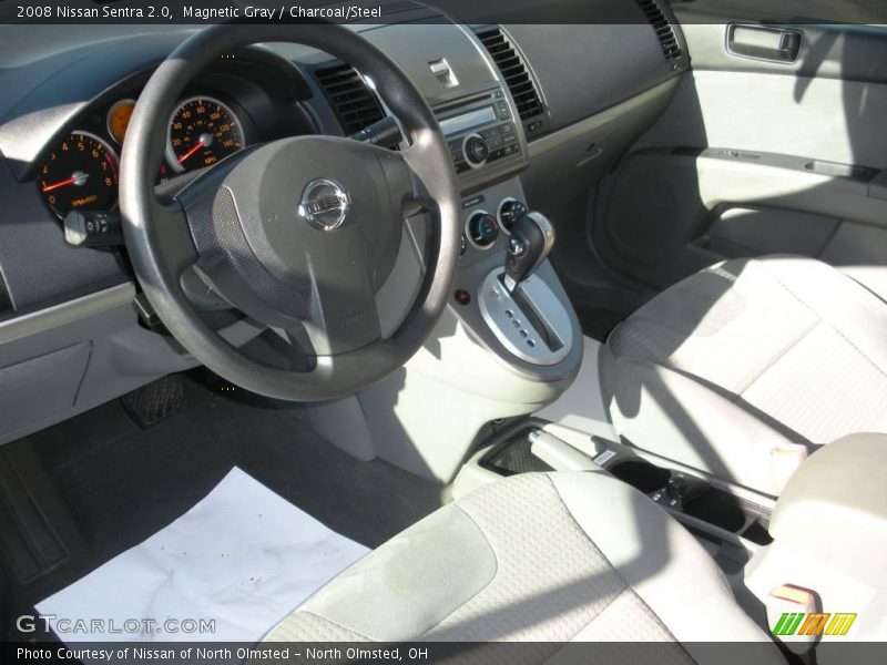 Magnetic Gray / Charcoal/Steel 2008 Nissan Sentra 2.0