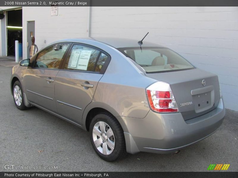 Magnetic Gray / Beige 2008 Nissan Sentra 2.0