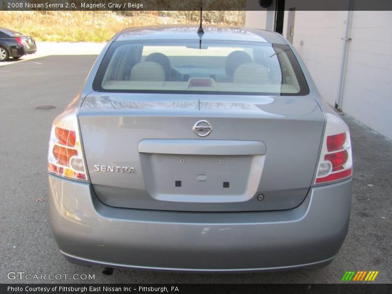 Magnetic Gray / Beige 2008 Nissan Sentra 2.0