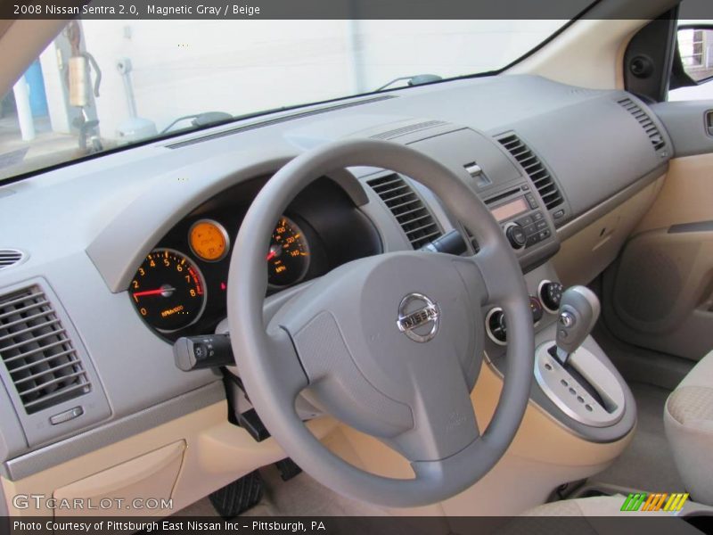 Magnetic Gray / Beige 2008 Nissan Sentra 2.0