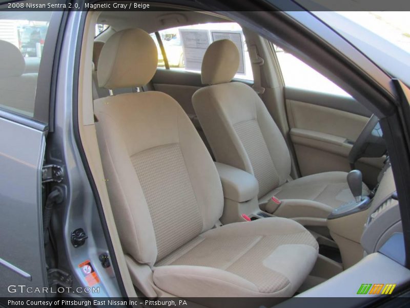 Magnetic Gray / Beige 2008 Nissan Sentra 2.0