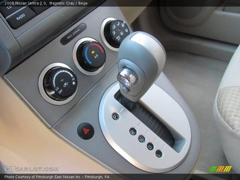 Magnetic Gray / Beige 2008 Nissan Sentra 2.0