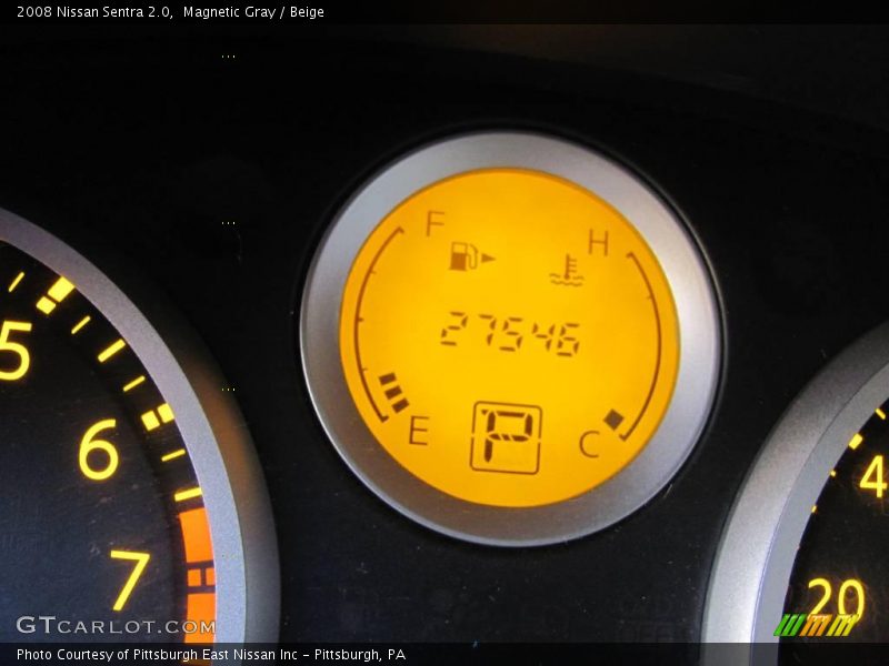 Magnetic Gray / Beige 2008 Nissan Sentra 2.0