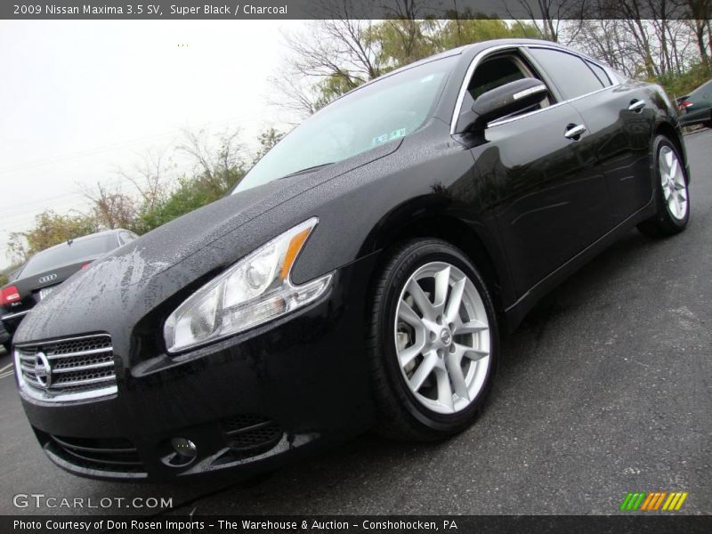 Super Black / Charcoal 2009 Nissan Maxima 3.5 SV