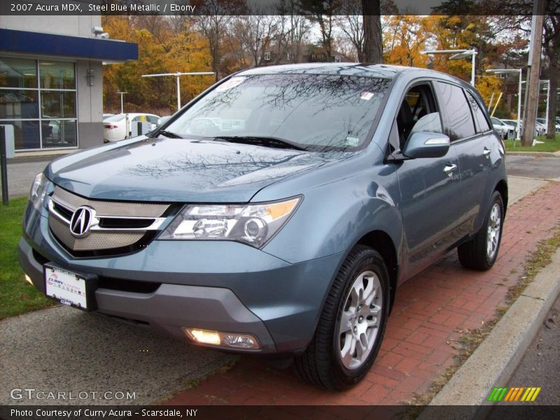 Steel Blue Metallic / Ebony 2007 Acura MDX