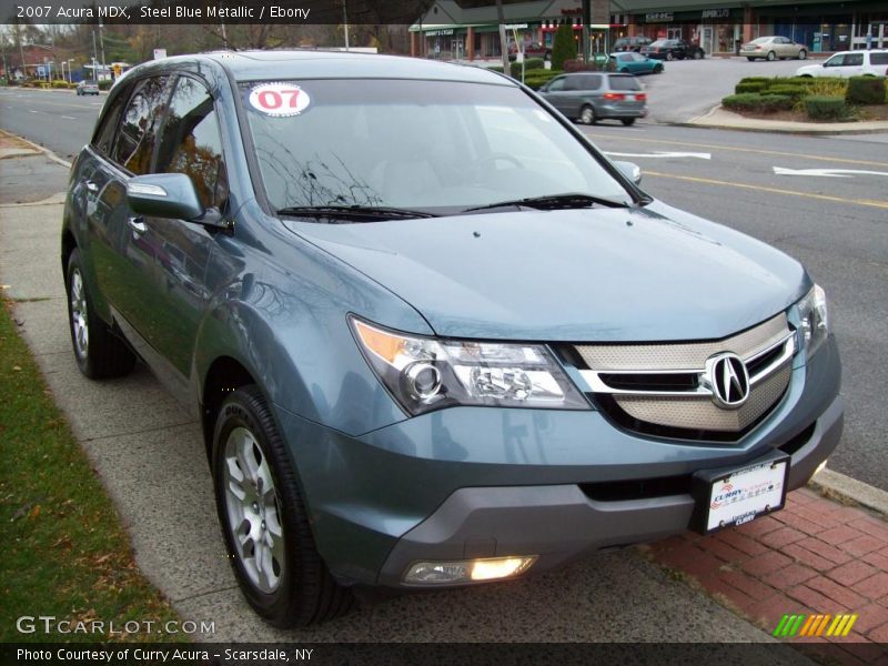 Steel Blue Metallic / Ebony 2007 Acura MDX