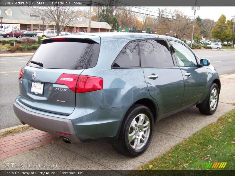 Steel Blue Metallic / Ebony 2007 Acura MDX