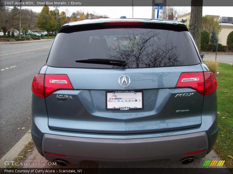 Steel Blue Metallic / Ebony 2007 Acura MDX