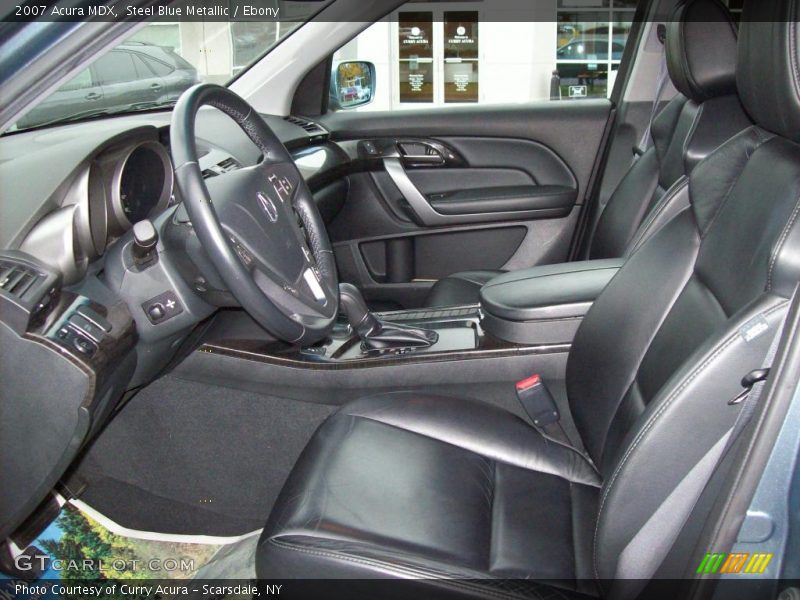 Steel Blue Metallic / Ebony 2007 Acura MDX