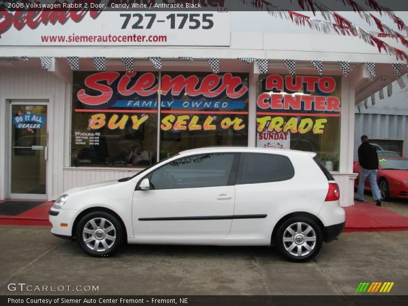 Candy White / Anthracite Black 2008 Volkswagen Rabbit 2 Door