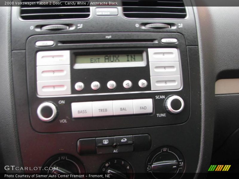 Candy White / Anthracite Black 2008 Volkswagen Rabbit 2 Door