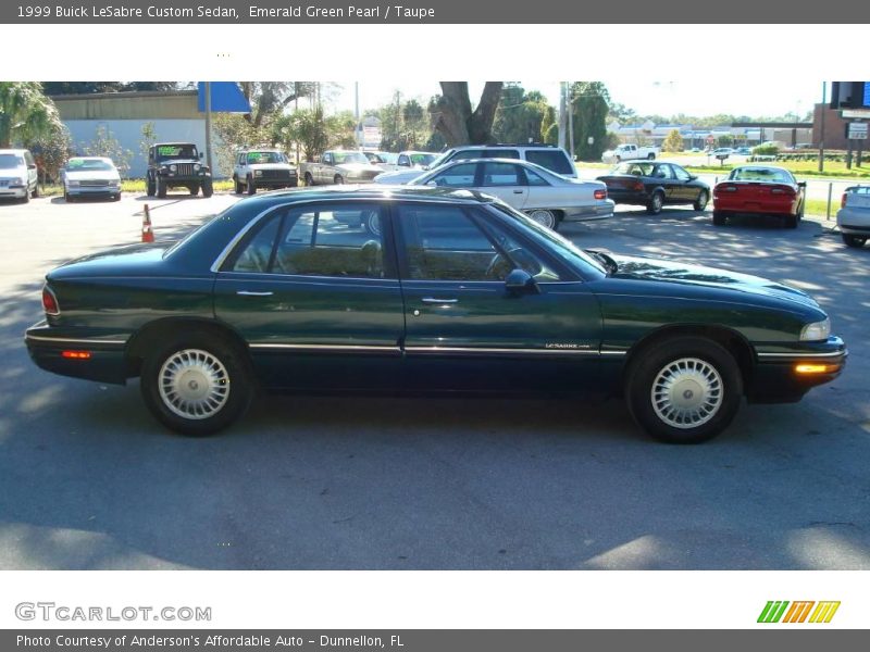 Emerald Green Pearl / Taupe 1999 Buick LeSabre Custom Sedan