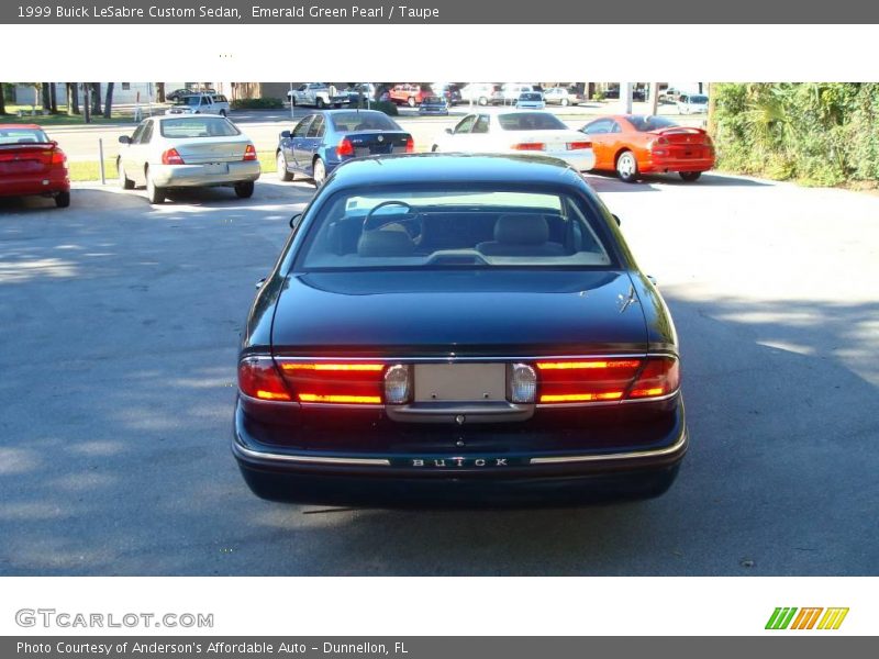 Emerald Green Pearl / Taupe 1999 Buick LeSabre Custom Sedan