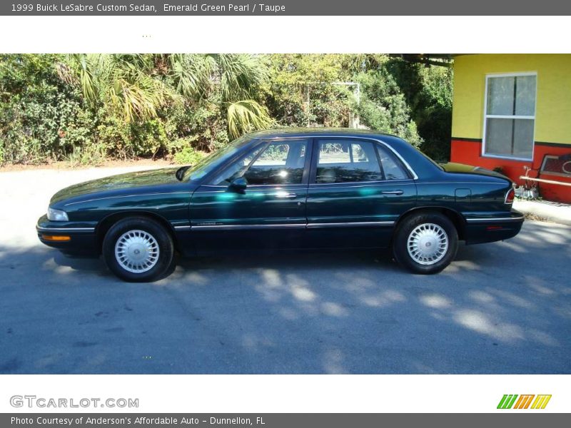 Emerald Green Pearl / Taupe 1999 Buick LeSabre Custom Sedan