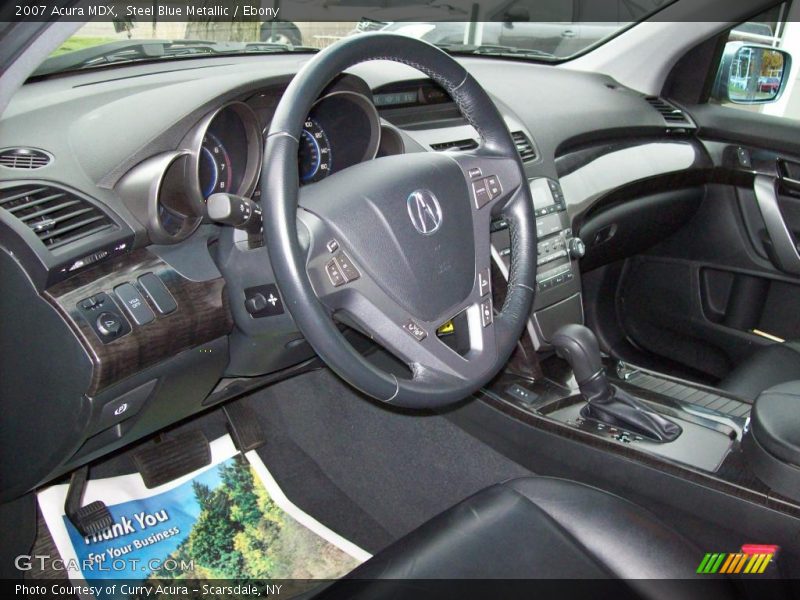 Steel Blue Metallic / Ebony 2007 Acura MDX