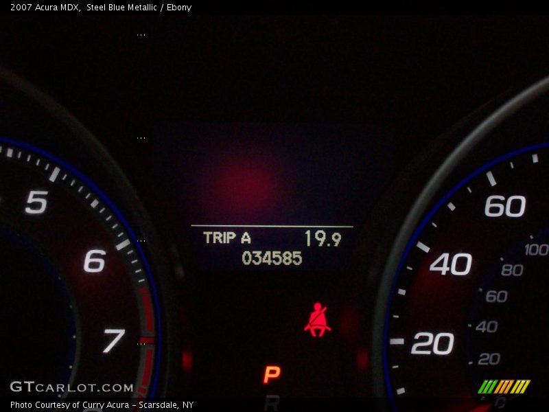 Steel Blue Metallic / Ebony 2007 Acura MDX