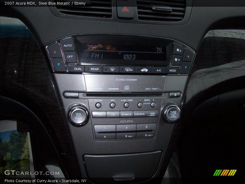 Steel Blue Metallic / Ebony 2007 Acura MDX