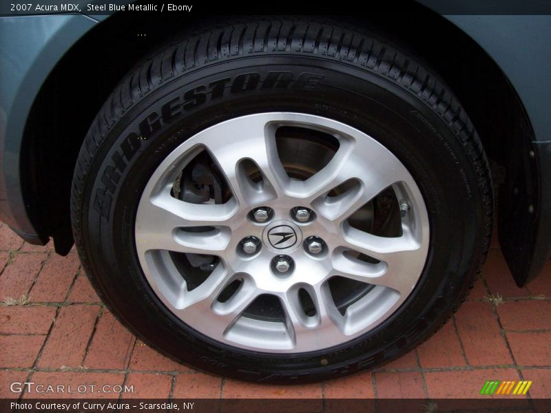 Steel Blue Metallic / Ebony 2007 Acura MDX
