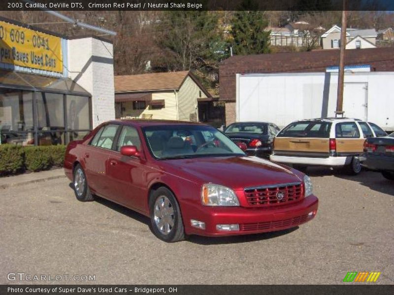 Crimson Red Pearl / Neutral Shale Beige 2003 Cadillac DeVille DTS