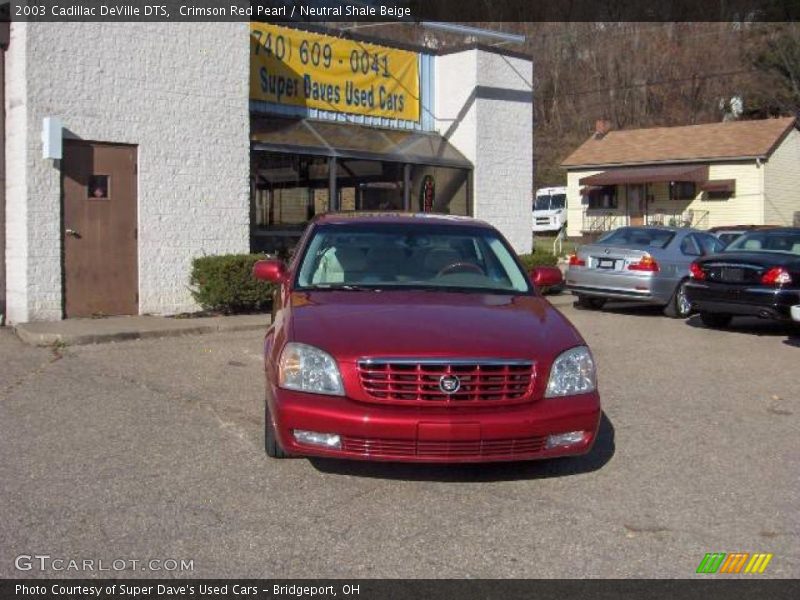 Crimson Red Pearl / Neutral Shale Beige 2003 Cadillac DeVille DTS