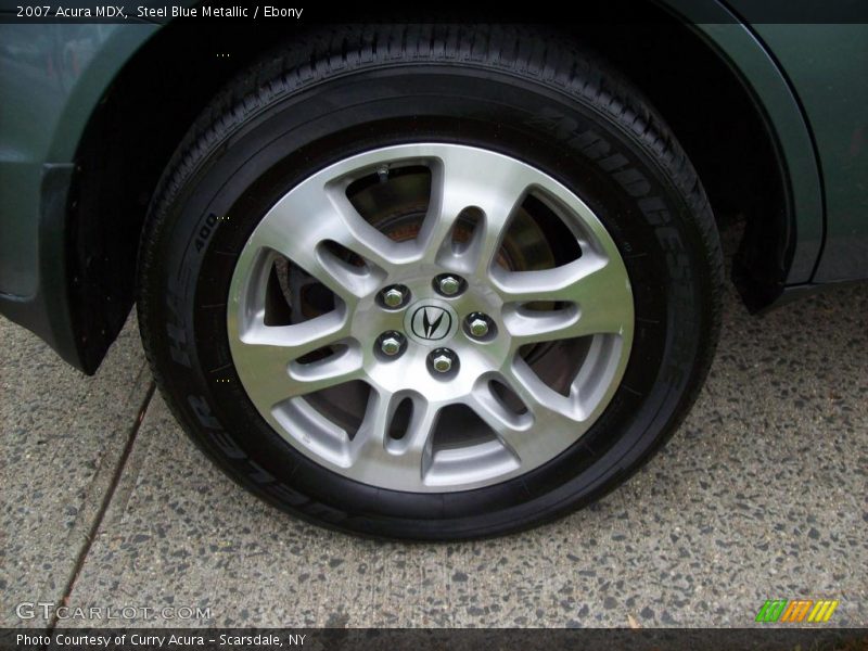 Steel Blue Metallic / Ebony 2007 Acura MDX
