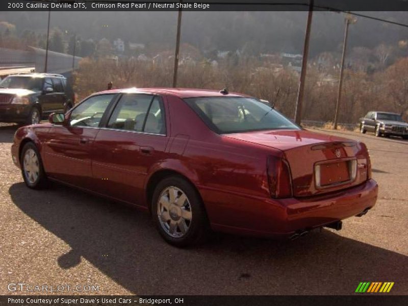 Crimson Red Pearl / Neutral Shale Beige 2003 Cadillac DeVille DTS