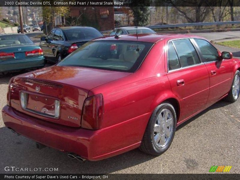 Crimson Red Pearl / Neutral Shale Beige 2003 Cadillac DeVille DTS