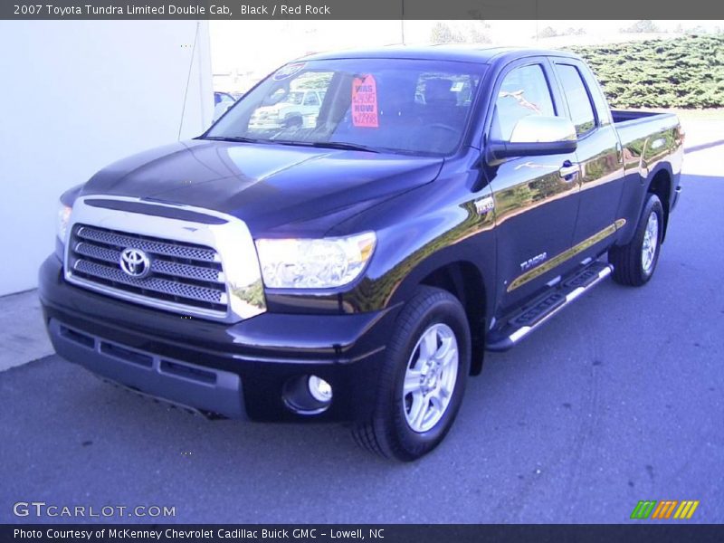 Black / Red Rock 2007 Toyota Tundra Limited Double Cab