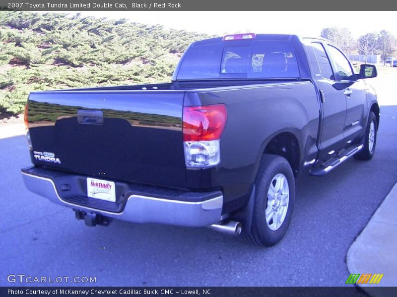 Black / Red Rock 2007 Toyota Tundra Limited Double Cab