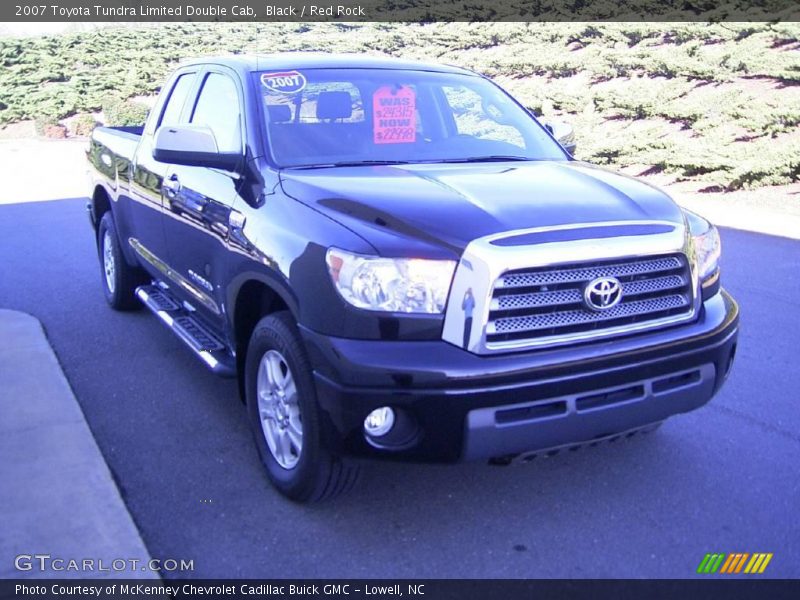 Black / Red Rock 2007 Toyota Tundra Limited Double Cab