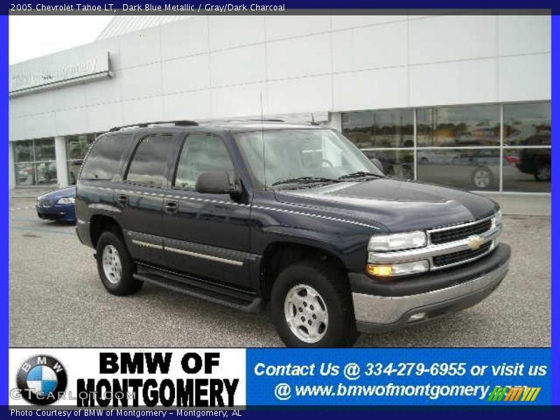 Dark Blue Metallic / Gray/Dark Charcoal 2005 Chevrolet Tahoe LT