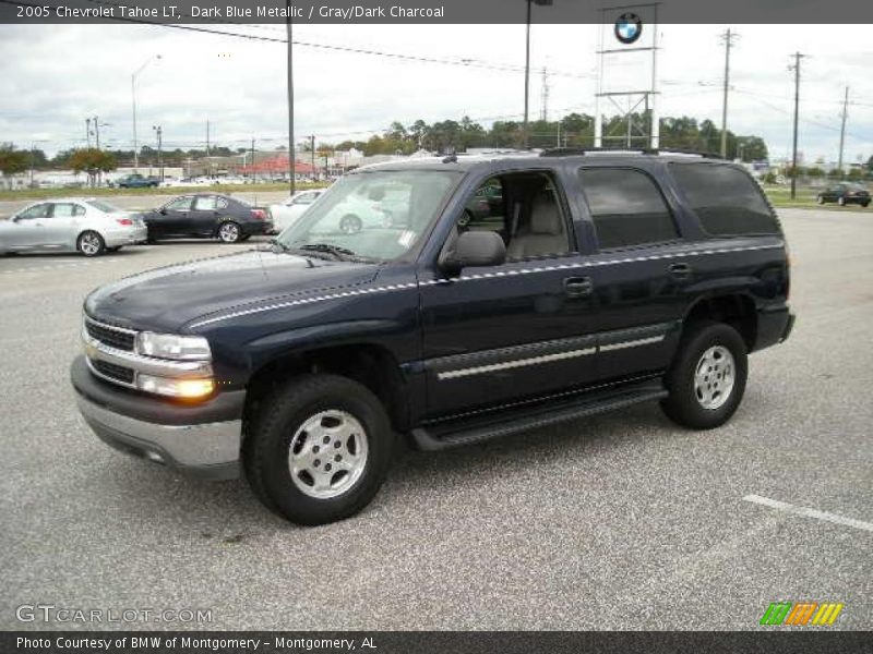 Dark Blue Metallic / Gray/Dark Charcoal 2005 Chevrolet Tahoe LT