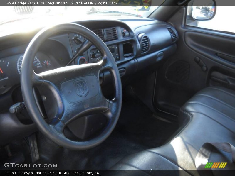 Silver Metallic / Agate Black 1999 Dodge Ram 1500 Regular Cab