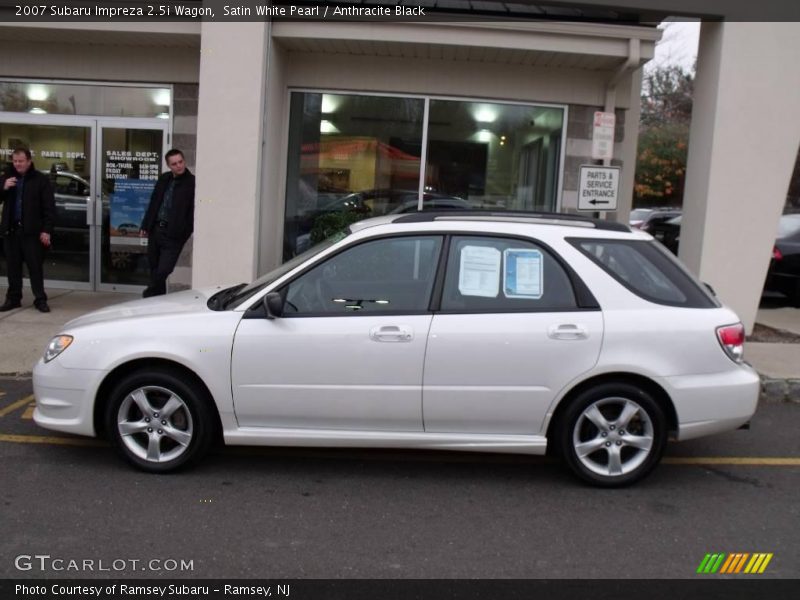 Satin White Pearl / Anthracite Black 2007 Subaru Impreza 2.5i Wagon