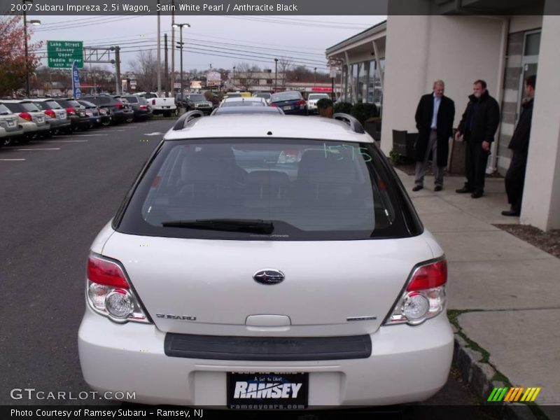 Satin White Pearl / Anthracite Black 2007 Subaru Impreza 2.5i Wagon