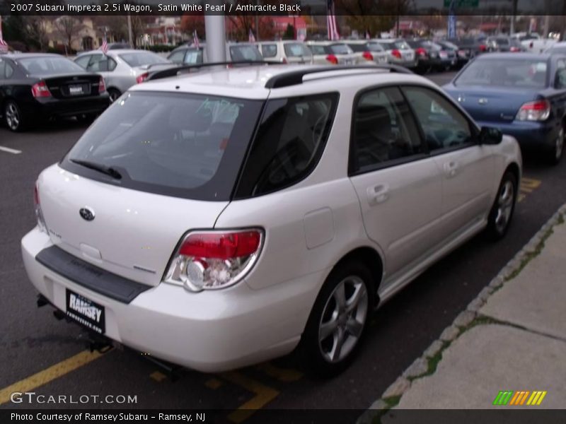 Satin White Pearl / Anthracite Black 2007 Subaru Impreza 2.5i Wagon