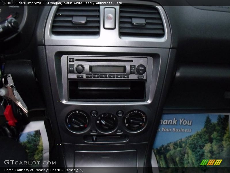 Satin White Pearl / Anthracite Black 2007 Subaru Impreza 2.5i Wagon