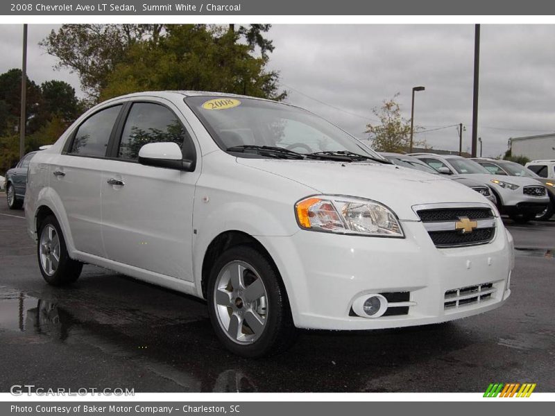 Summit White / Charcoal 2008 Chevrolet Aveo LT Sedan