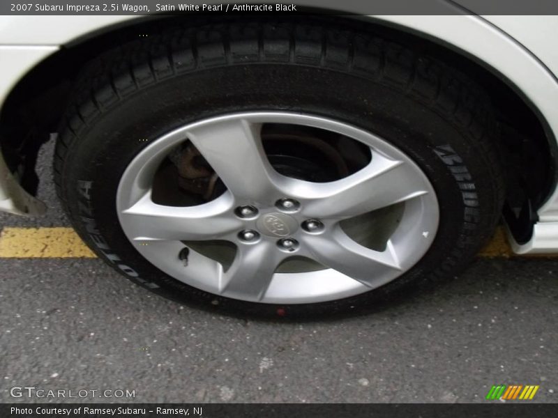 Satin White Pearl / Anthracite Black 2007 Subaru Impreza 2.5i Wagon