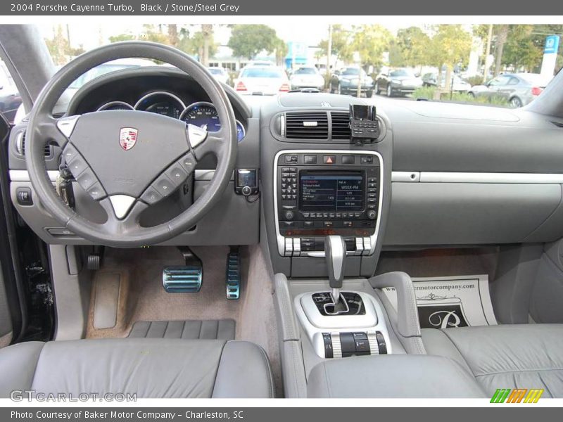 Black / Stone/Steel Grey 2004 Porsche Cayenne Turbo