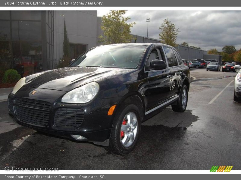 Black / Stone/Steel Grey 2004 Porsche Cayenne Turbo